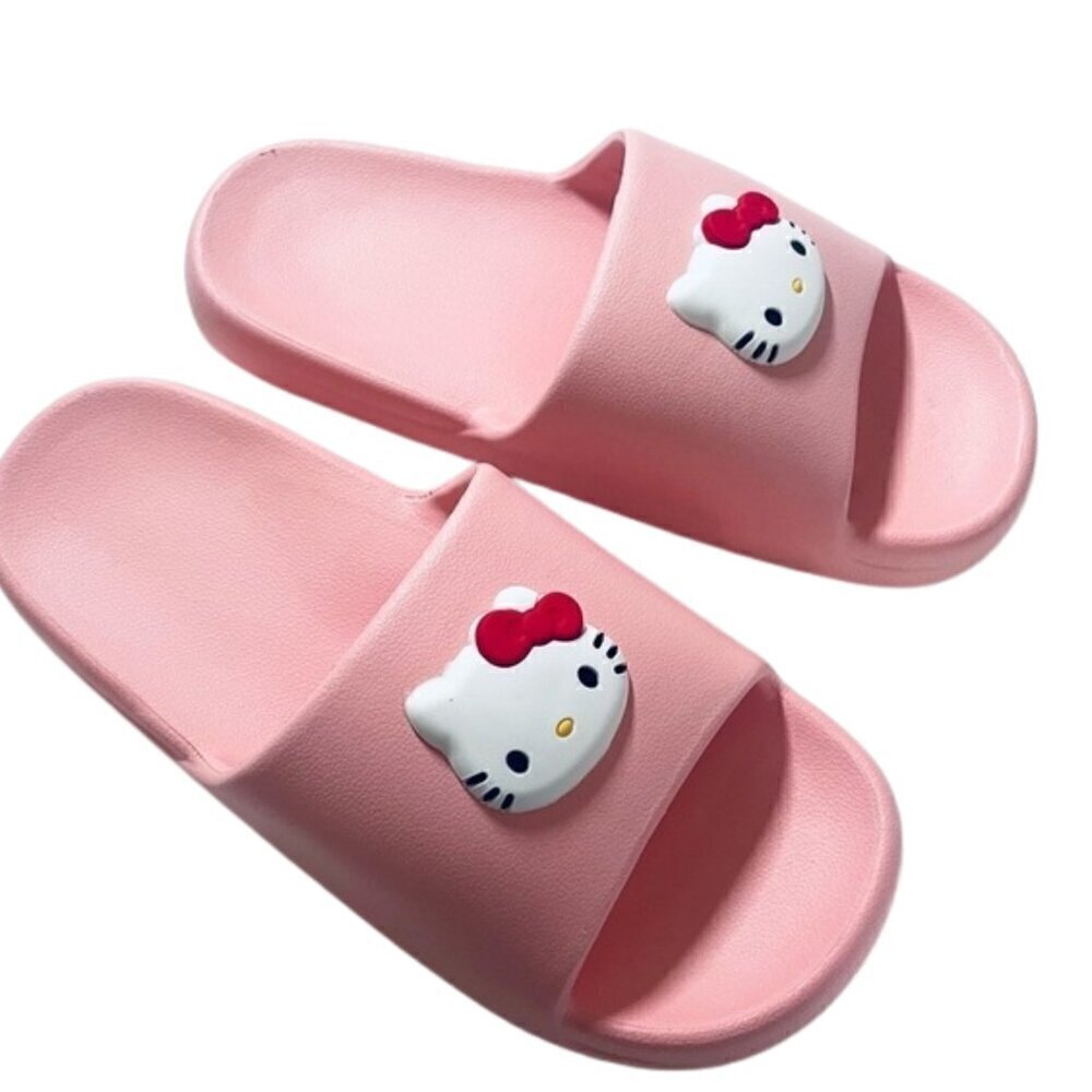 🩴NWT Hello Kitty Summer Slippers Sandal - PINK - US 6-6.5 🌸